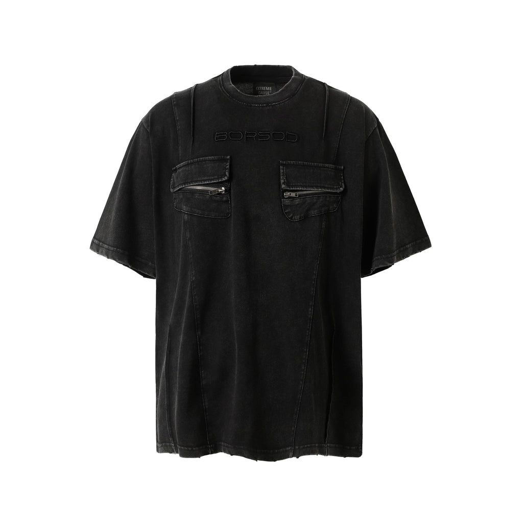Retro Utility Pocket Washed T-Shirt