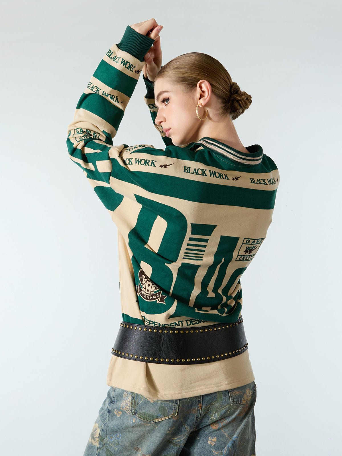 Retro Typography Polo T-Shirt