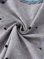 Retro Ink Splash Graphic T-Shirt
