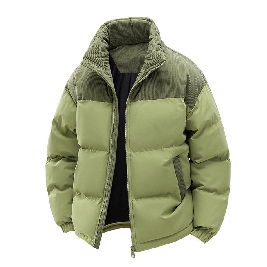 Men's Hooded Winter Puffer Jacket with Detachable Hood