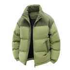 Men's Hooded Winter Puffer Jacket with Detachable Hood