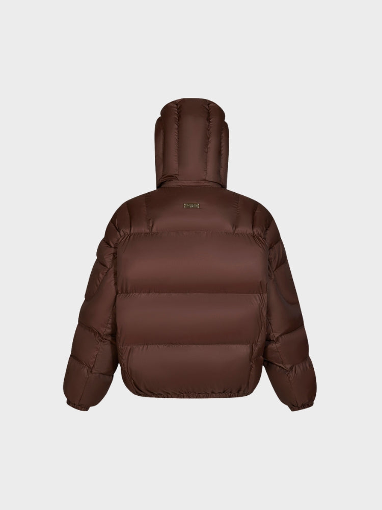 Quilted Puffer Jacket with Removable Hood