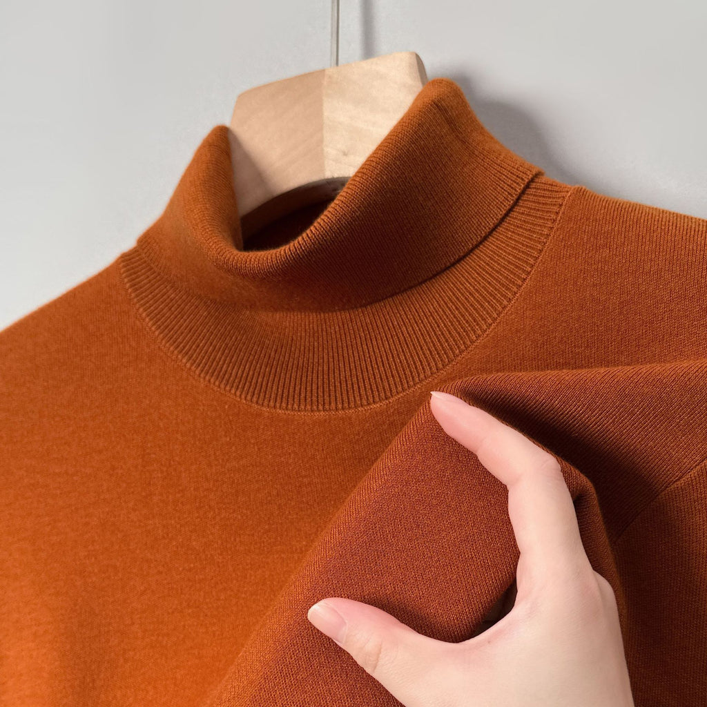 Men’s Slim Fit Turtleneck Sweater | Anti-Pilling Knitted Winter Pullover