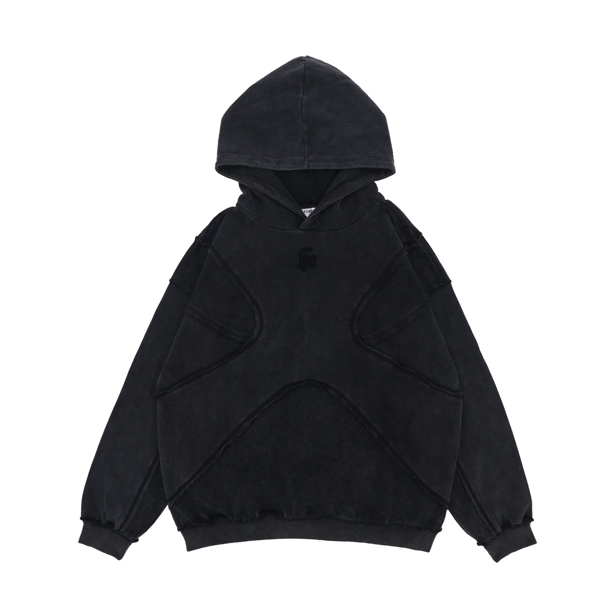 Washed Hoodie | Panelled Streetwear Pullover