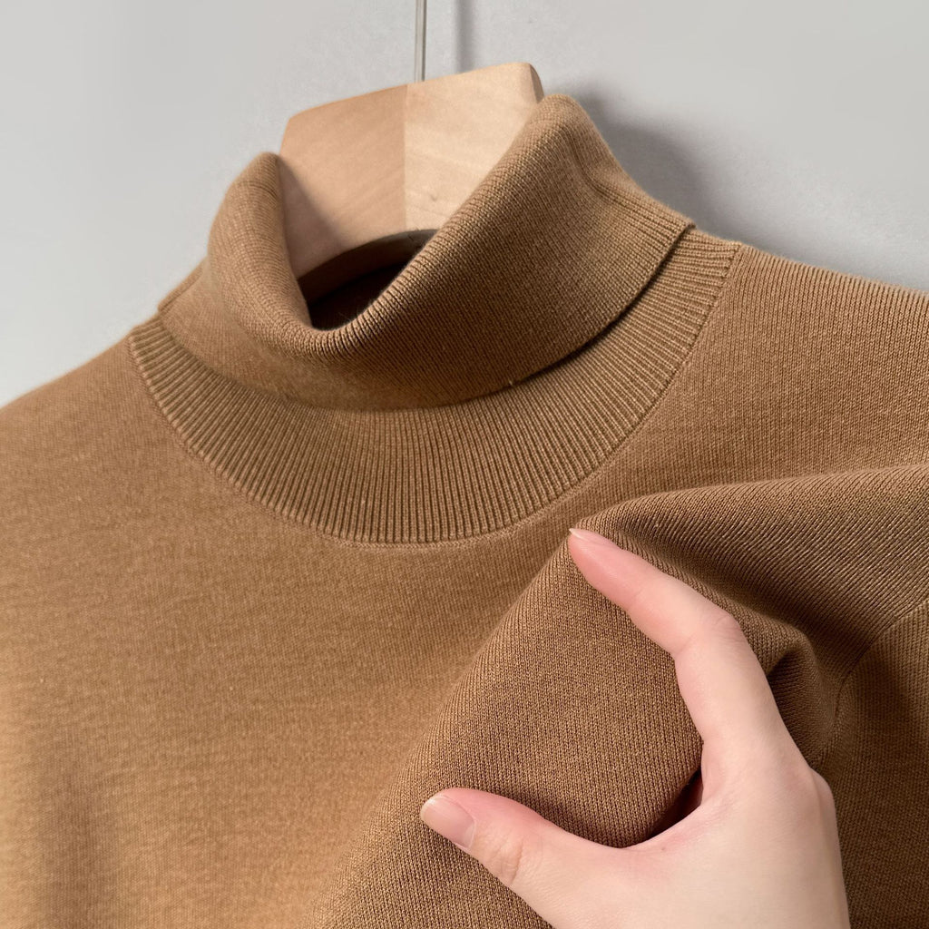 Men’s Slim Fit Turtleneck Sweater | Anti-Pilling Knitted Winter Pullover