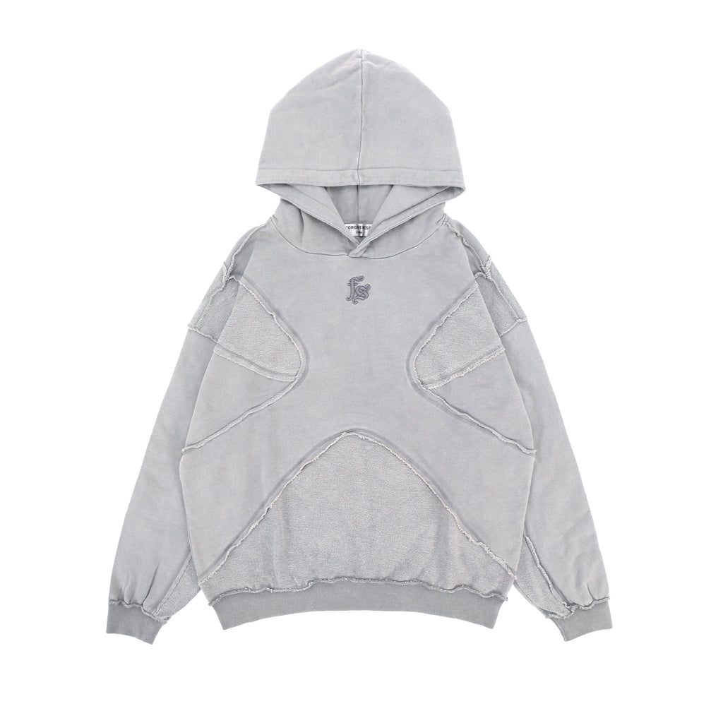 Washed Hoodie | Panelled Streetwear Pullover