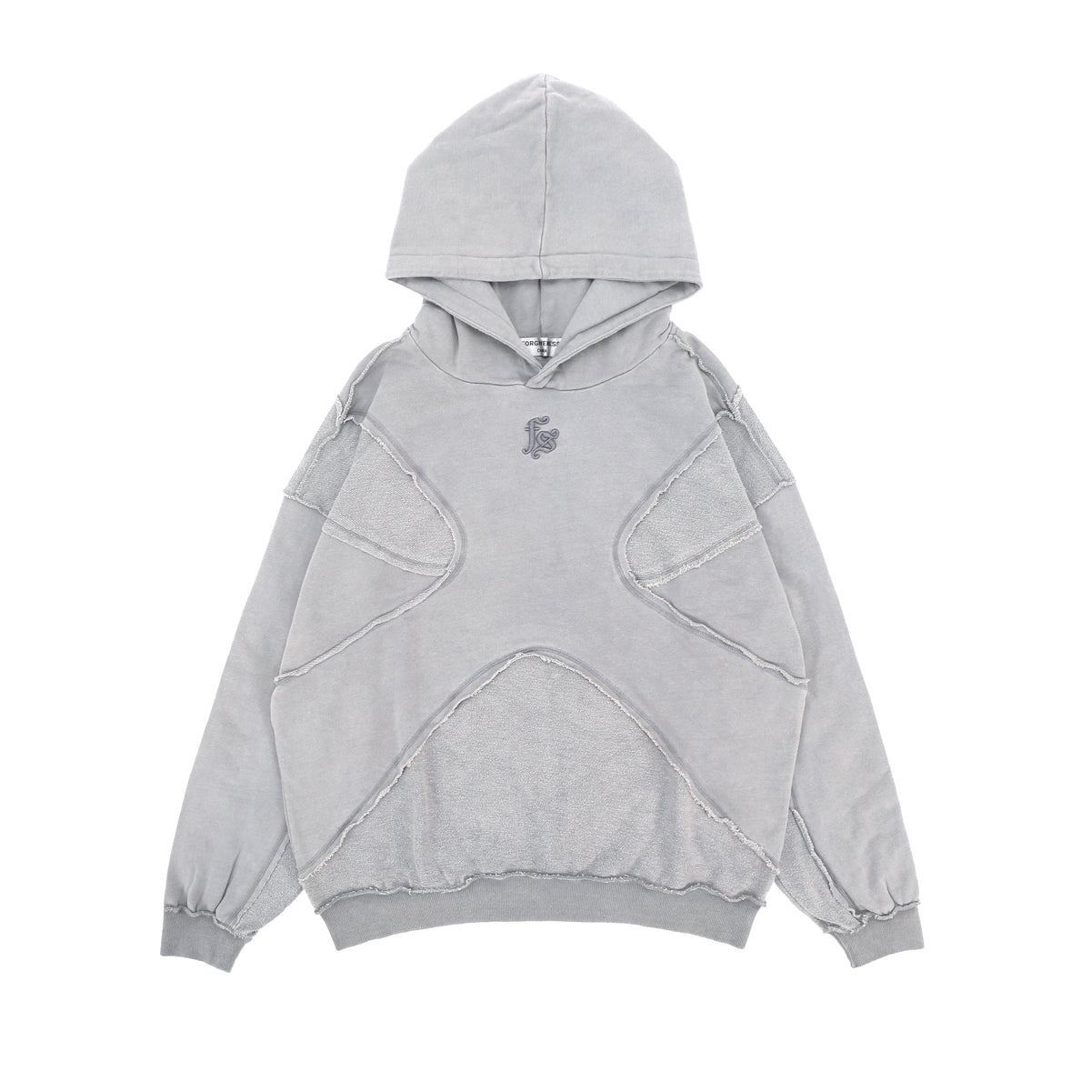 Washed Hoodie | Panelled Streetwear Pullover
