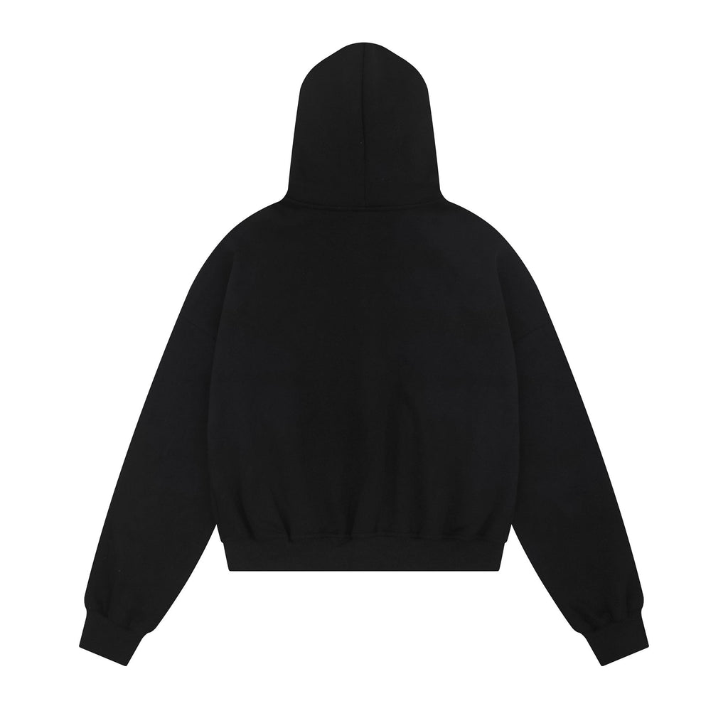 STELLAR | Rhinestone Script Zip Hoodie - Drenn