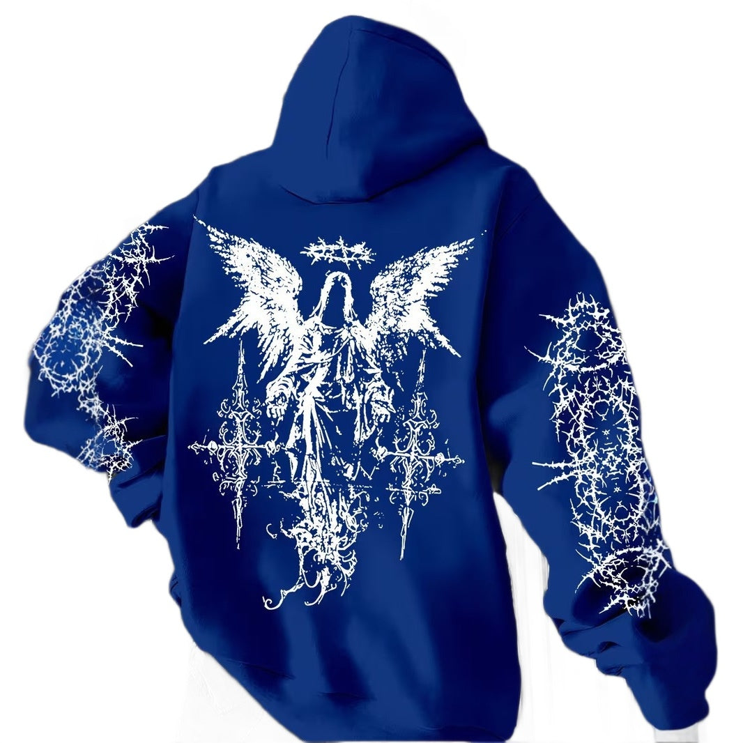 Men’s 3D Angel Wings Print Hoodie