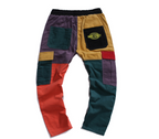 Color block corduroy jogger pants