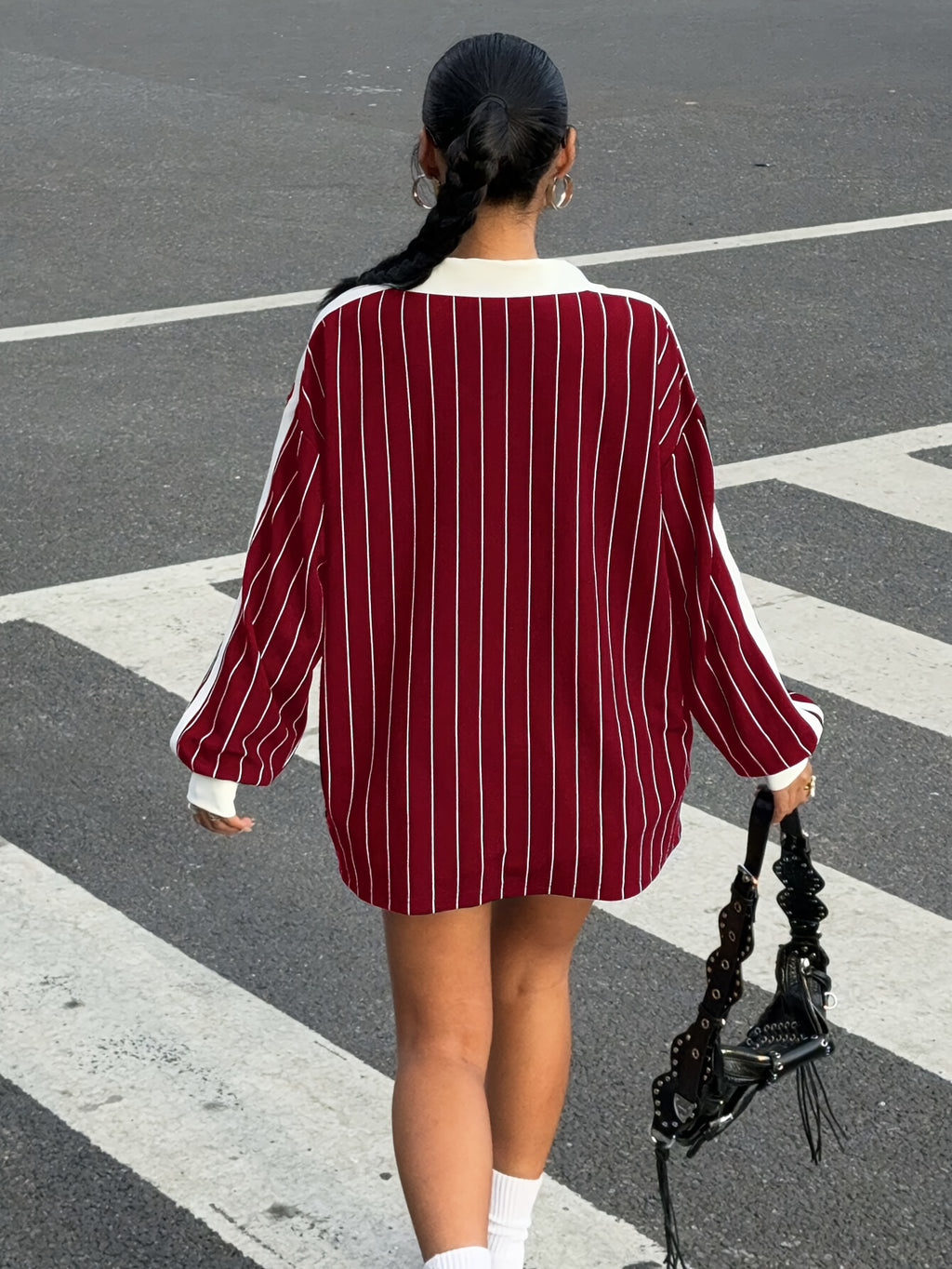 Women's Stripped Long Sleeve T-Shirt