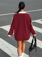 Women's Stripped Long Sleeve T-Shirt