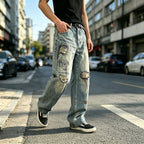 Men’s Distressed Streetwear Jeans