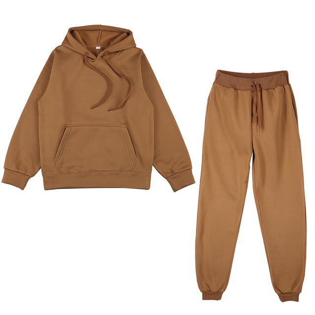 Men’s Oversized Tracksuit Set – Hooded Sweatshirt and Jogger Pants