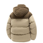 Men's Hooded Winter Puffer Jacket with Detachable Hood