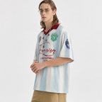 Retro Striped Football Club Jersey T-Shirt - Drenn