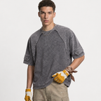 Panel Cotton Stitch T-Shirt - Drenn