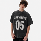 Vintage Acid Wash Number 05 Football T-Shirt - Drenn