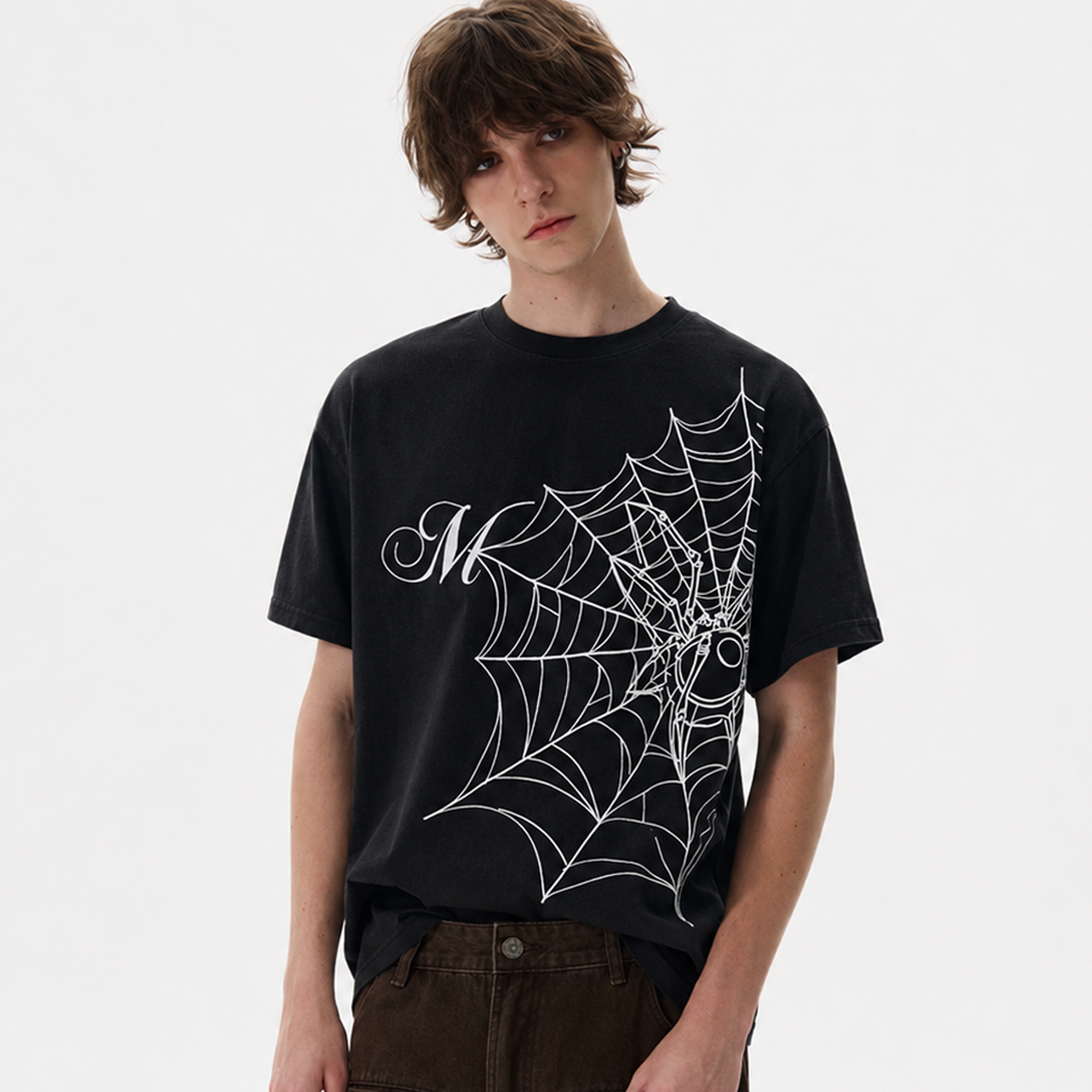 Spider Web Graphic T-Shirt - Drenn
