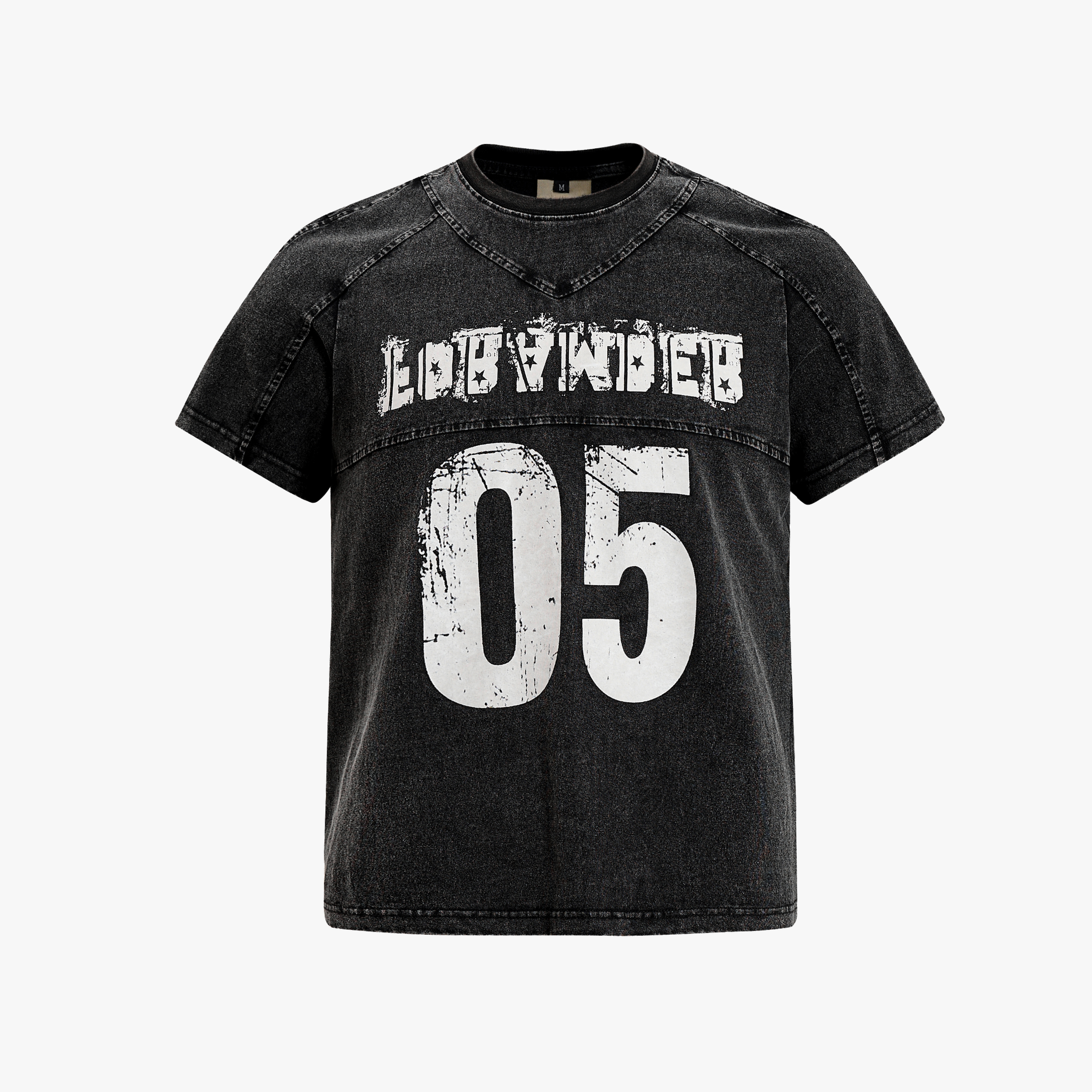 Vintage Acid Wash Number 05 Football T-Shirt - Drenn