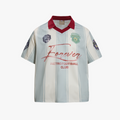 Retro Striped Football Club Jersey T-Shirt - Drenn