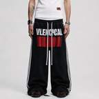 Double Waist Washed Side Stripe Sweatpants - Drenn