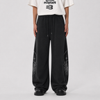 Graphic Wide-Leg Street Pants - Drenn