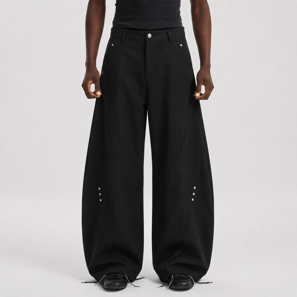 Retro Unisex Barrel Baggy Pants - Drenn