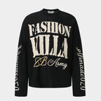 Graphic Letter Sweatshirt | Crew Neck Long Sleeve Pullover - Drenn