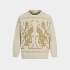 Cyclist Graphic | Knit Retro Cardigan - Drenn
