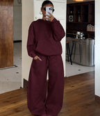 Women's Hoodie and Wide-Leg Pants Set