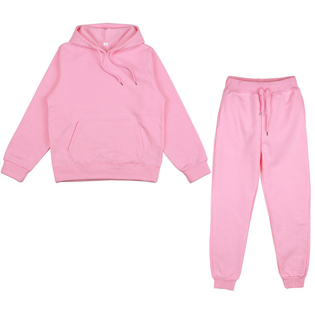 Men’s Oversized Tracksuit Set – Hooded Sweatshirt and Jogger Pants