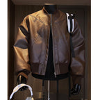 Men's Vintage Faux Leather Motorcycle Jacket