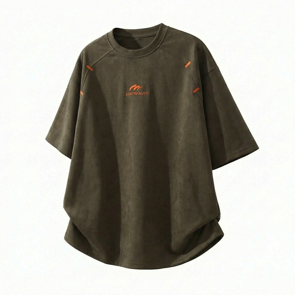 Men's Structured Textured Panel T-Shirt