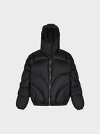 Quilted Puffer Jacket with Removable Hood