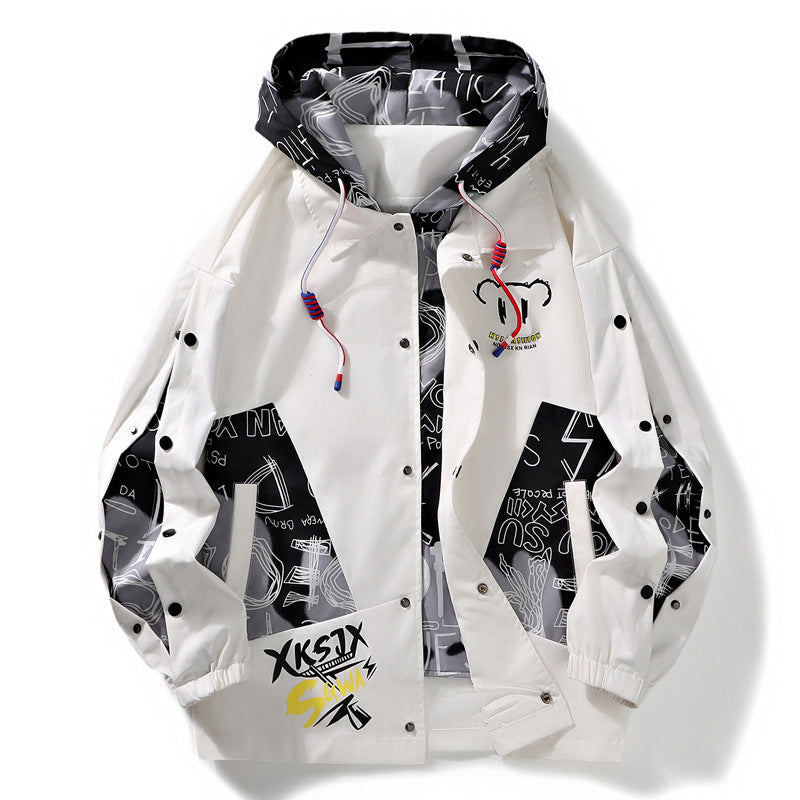 Urban Stitch Detail Hooded Jacket