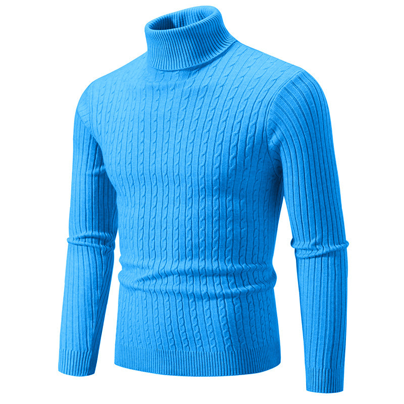 Men’s Slim Fit Turtleneck Sweater – Warm Anti-Pilling Winter Pullover