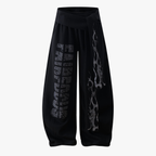 Dark Street Letter Flame Sweatpants - Drenn