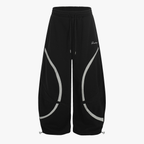 Retro Contrast Panel Drawstring Sweatpants - Drenn