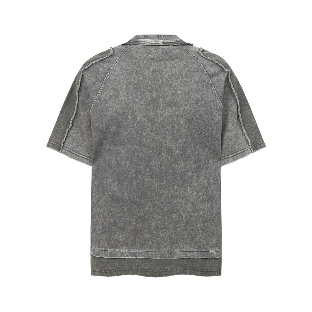 Exposed Seam Washed T Shirt - Drenn