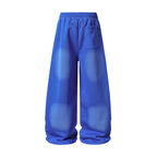 Spray Paint Star Print Distressed Sweatpants - Drenn