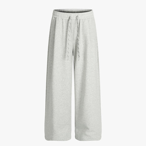Drawstring Wide Leg Relaxed Sweatpants - Drenn
