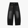 Vintage Embroidered Cross Washed Scimitar Jeans - Drenn