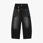 Vintage Embroidered Cross Washed Scimitar Jeans - Drenn