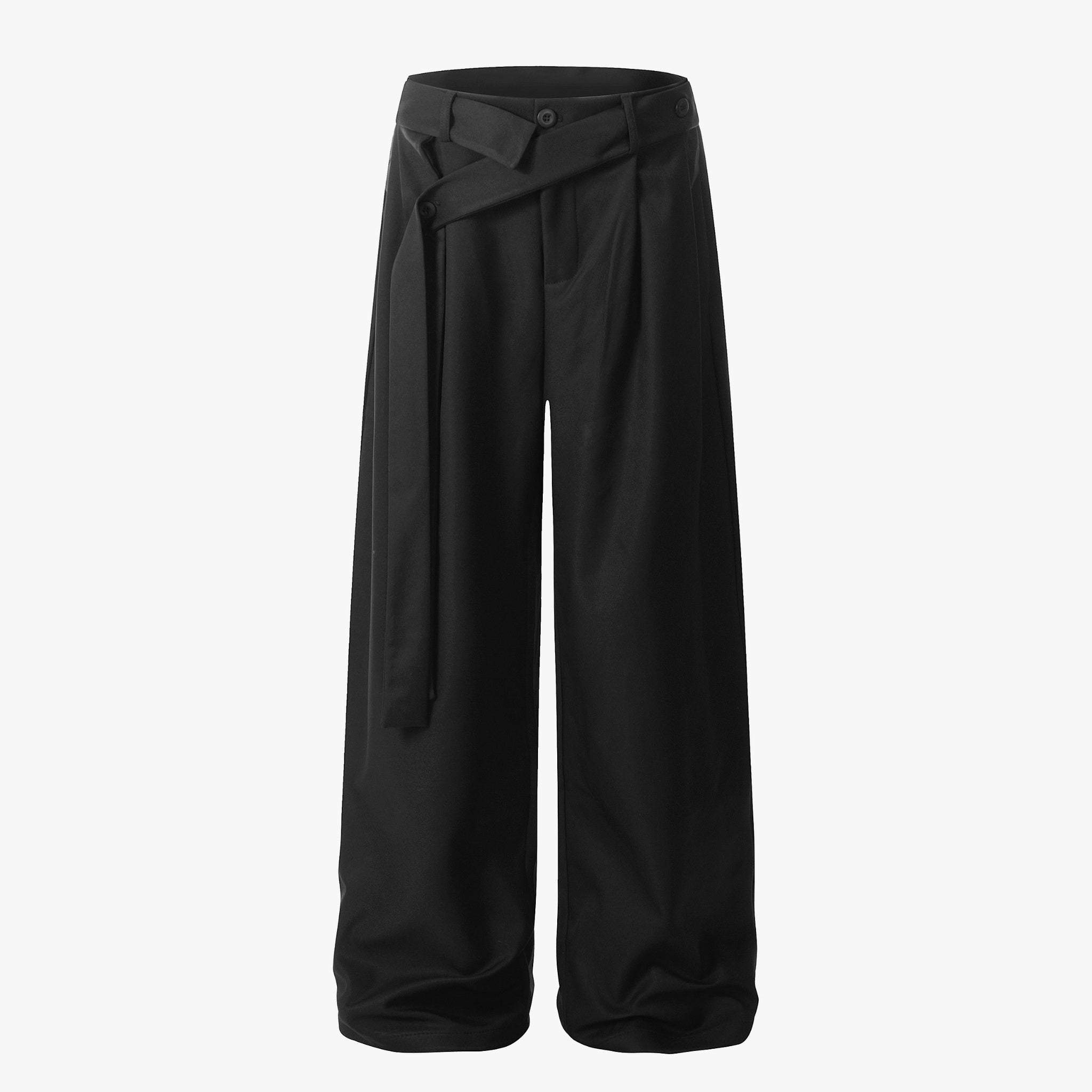 Pleated Belted Machete Track Pants - Drenn