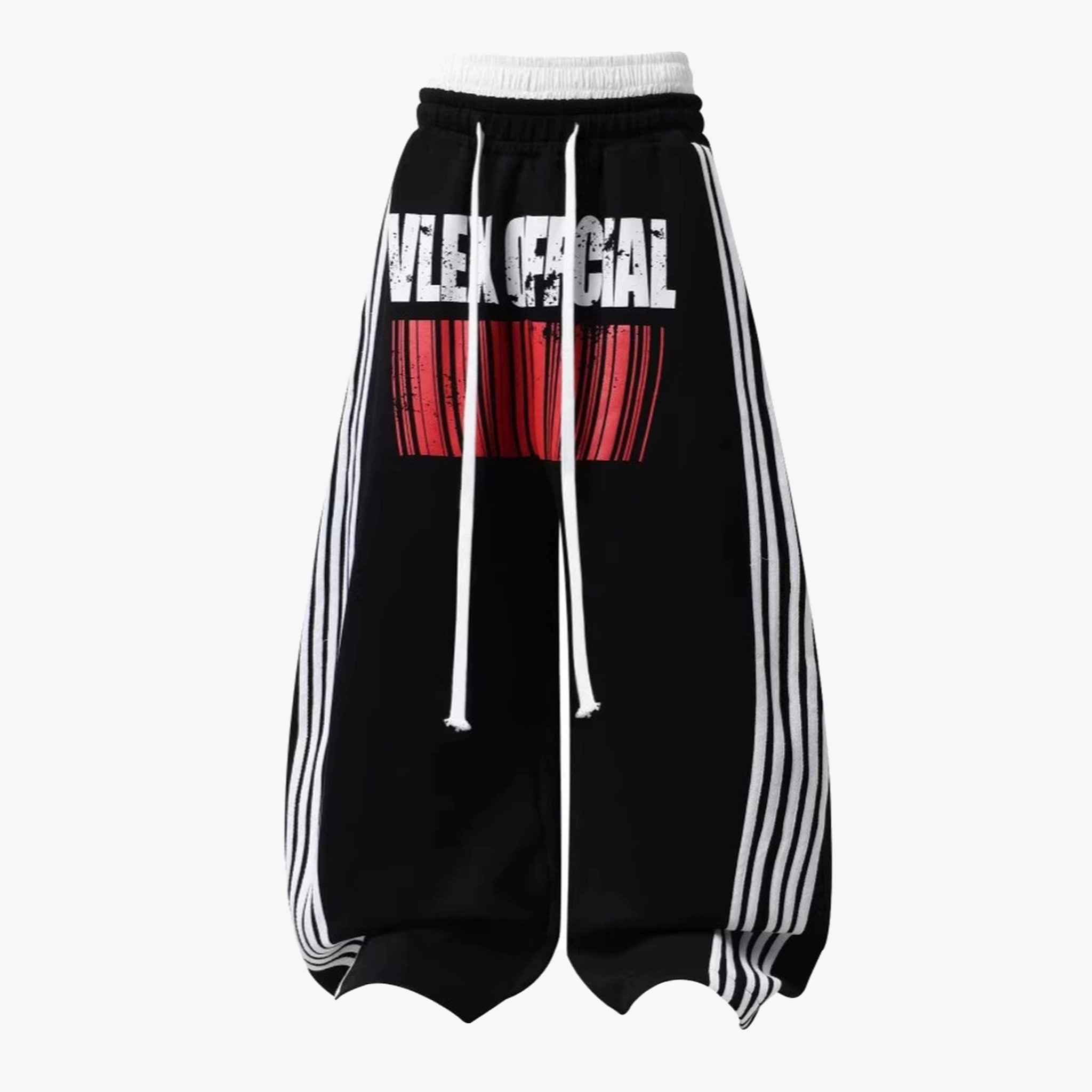 Double Waist Washed Side Stripe Sweatpants - Drenn