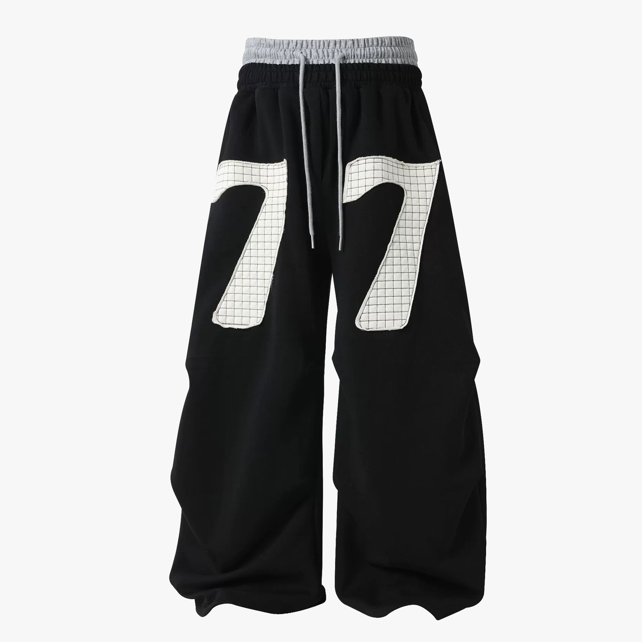 Double-Waisted Ruched Sweatpants - Drenn