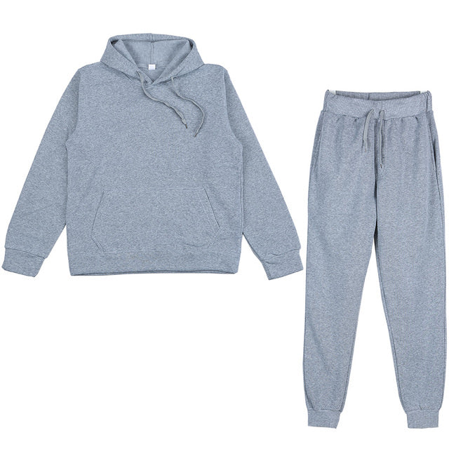 Men’s Oversized Tracksuit Set – Hooded Sweatshirt and Jogger Pants