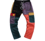Color block corduroy jogger pants