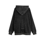 Men's Skull Graphic Grunge Hoodie